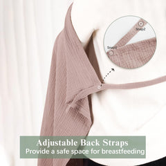Coreeky nursing cover full coverage provides privacy in public settings.