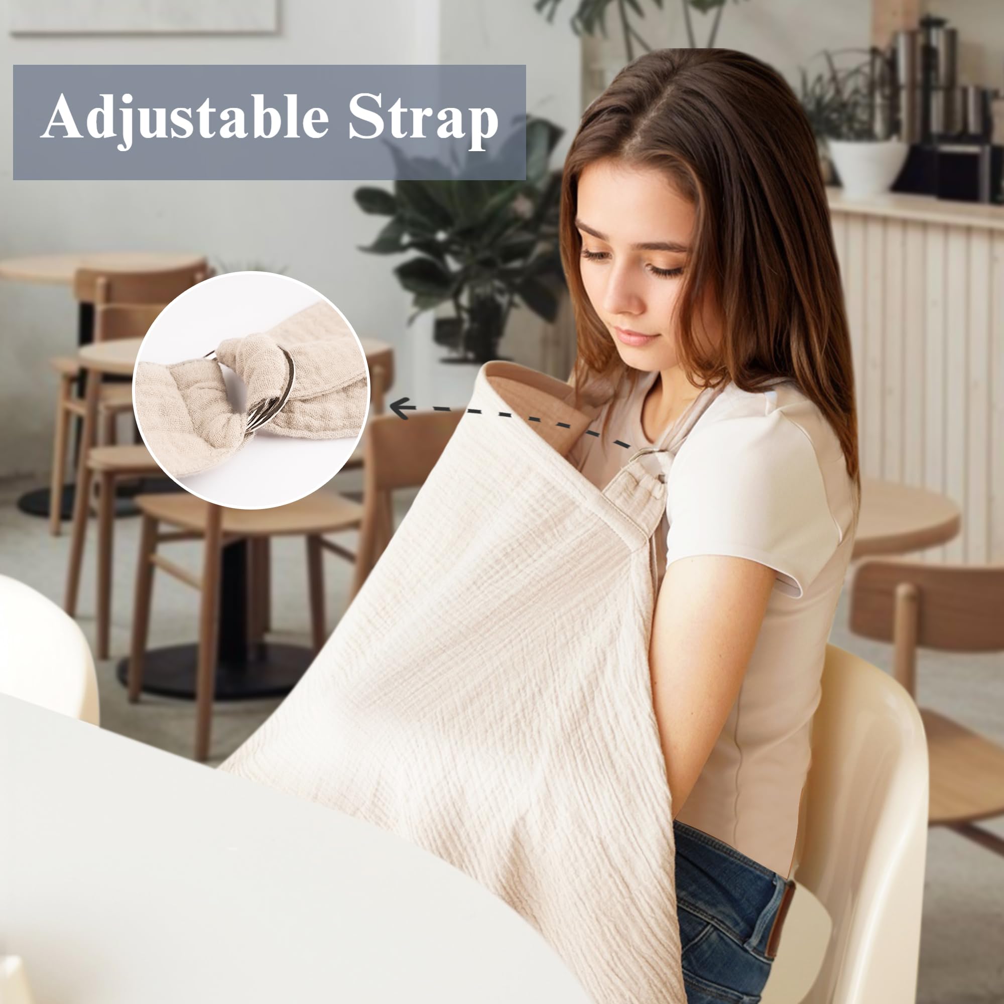 Coreeky nursing cover full coverage shields privacy in public feeding moments
