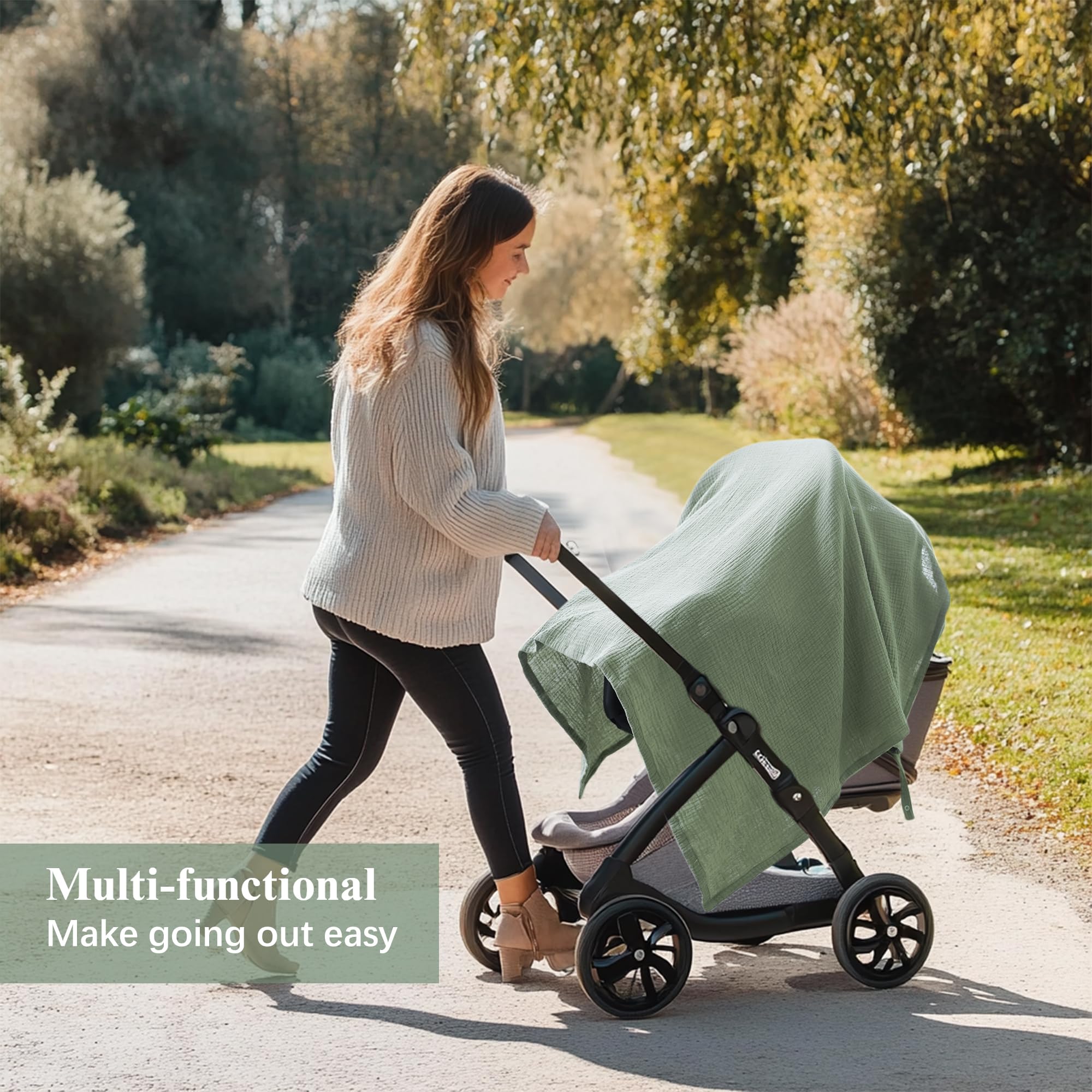 Coreeky soft muslin fabric feels light and gentle on skin.