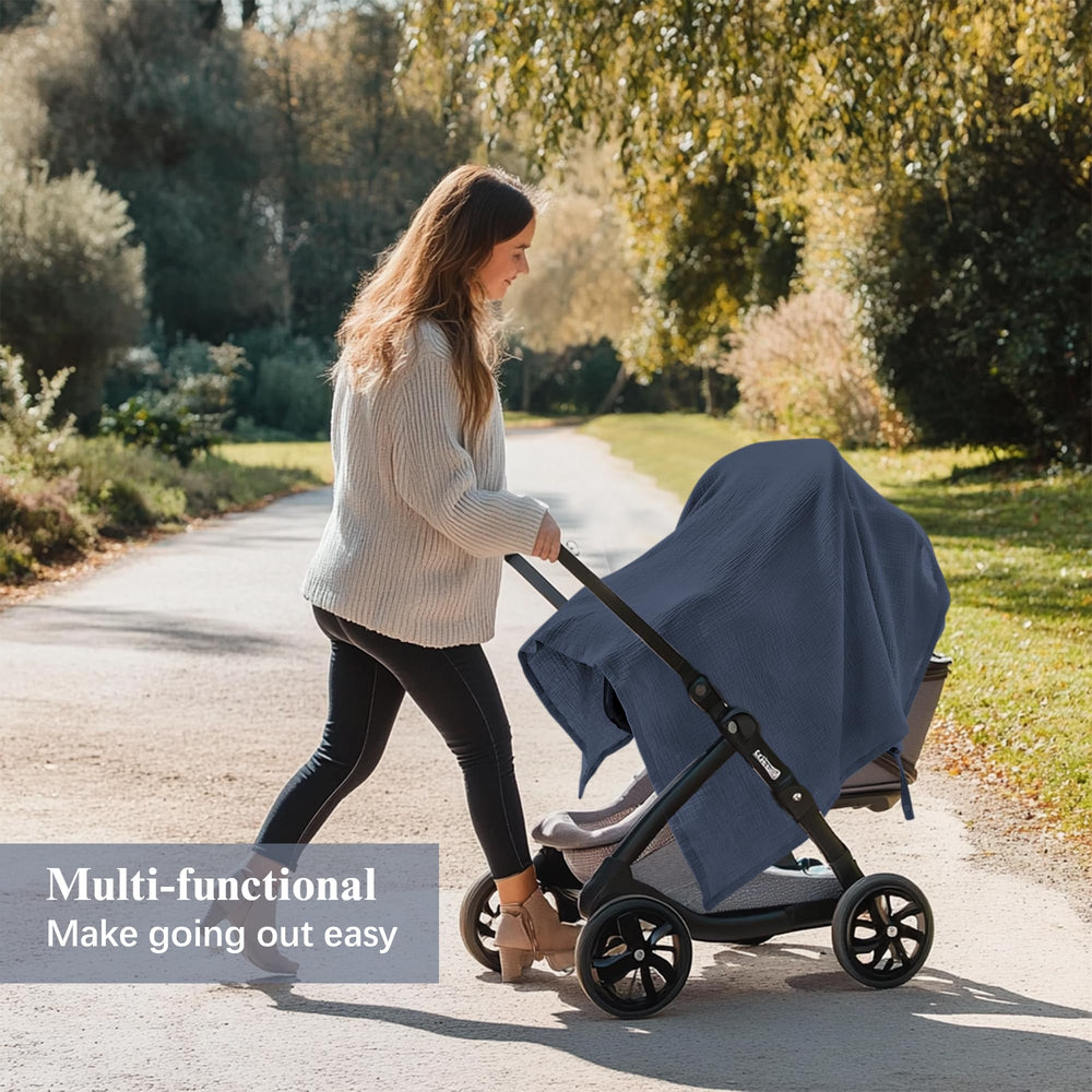 Coreeky nursing cover can be used as stroller or car seat canopy for shade