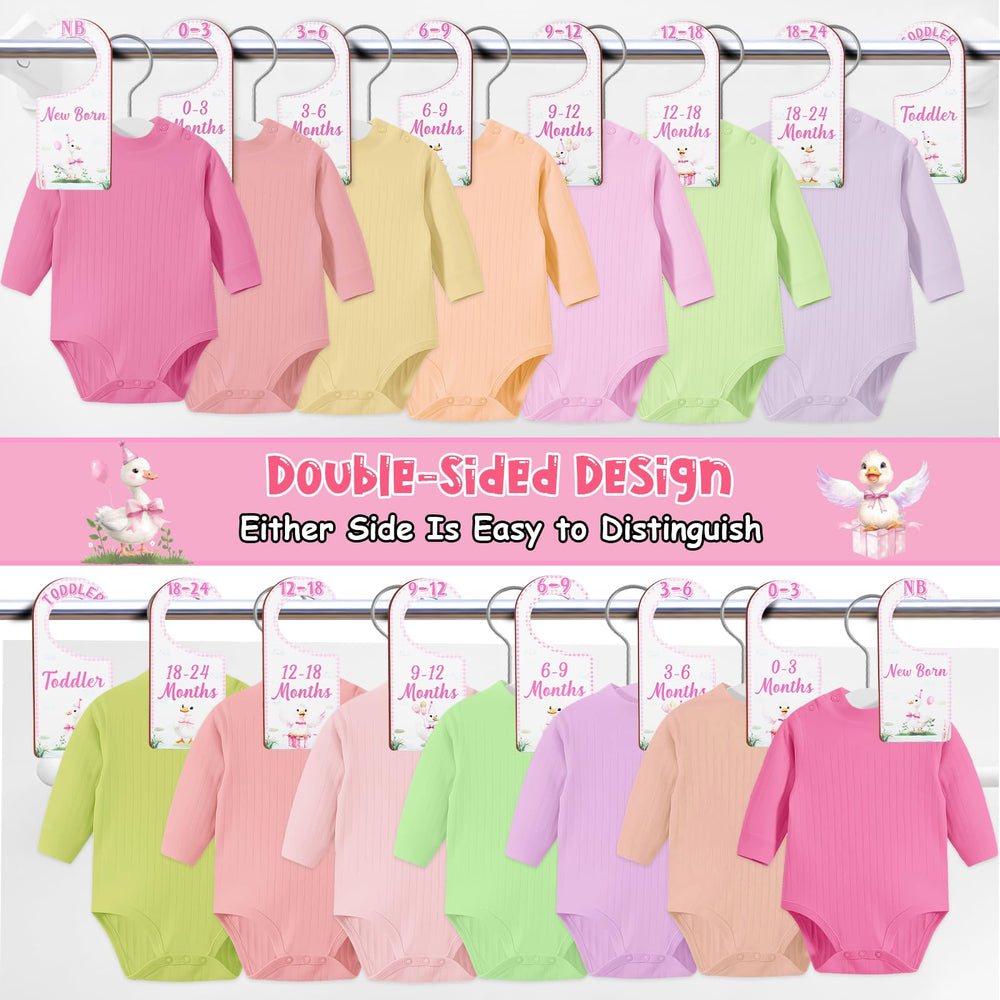 CORNER LACE double-sided pink-goose dividers allow easy size separation and access.