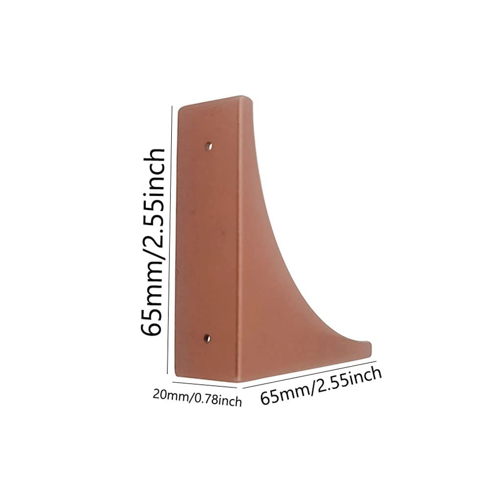 Retro-design gold corner protector highlights surface details while protecting desk and cabinet edges.