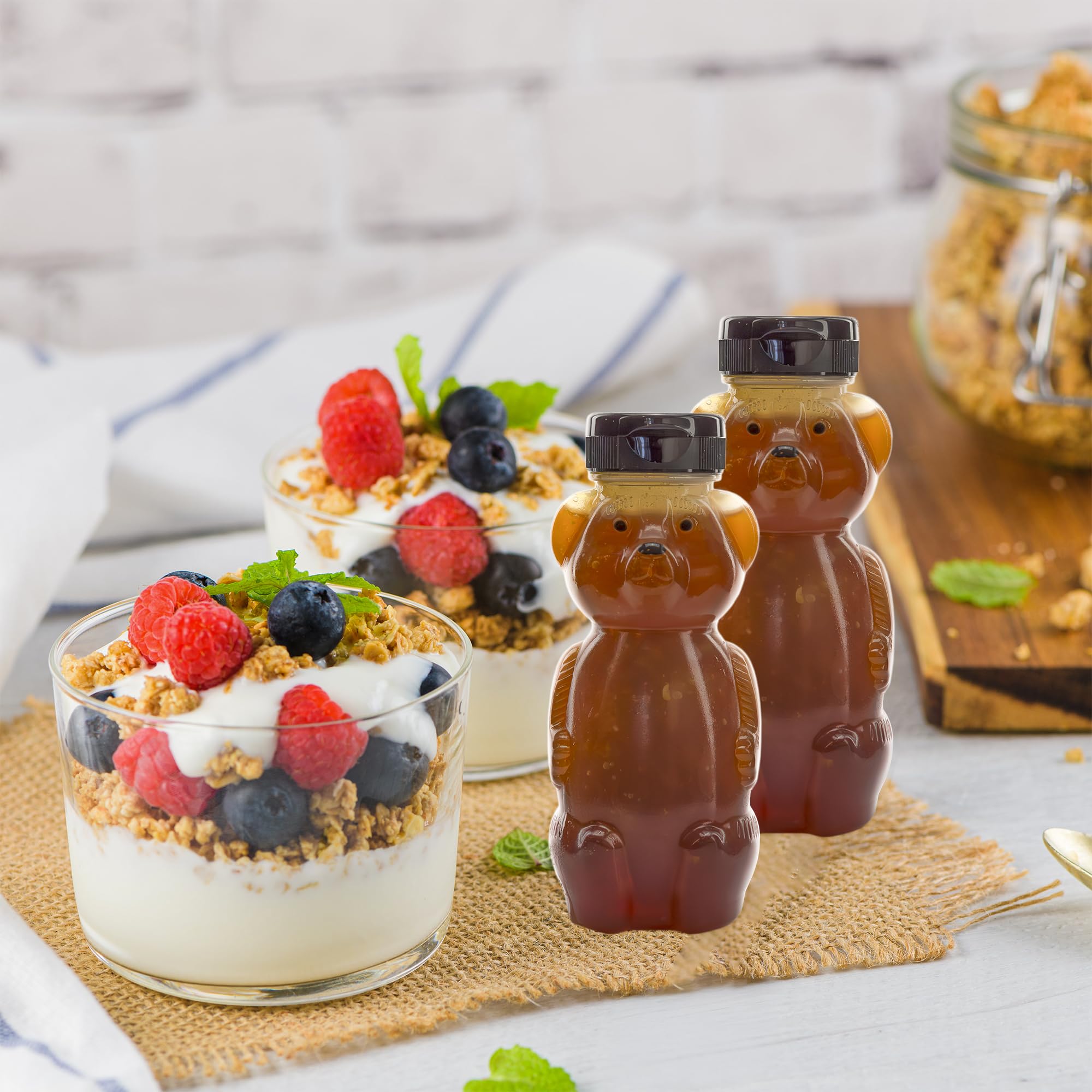Leak-proof Honey Bear Cup design prevents spills during travel