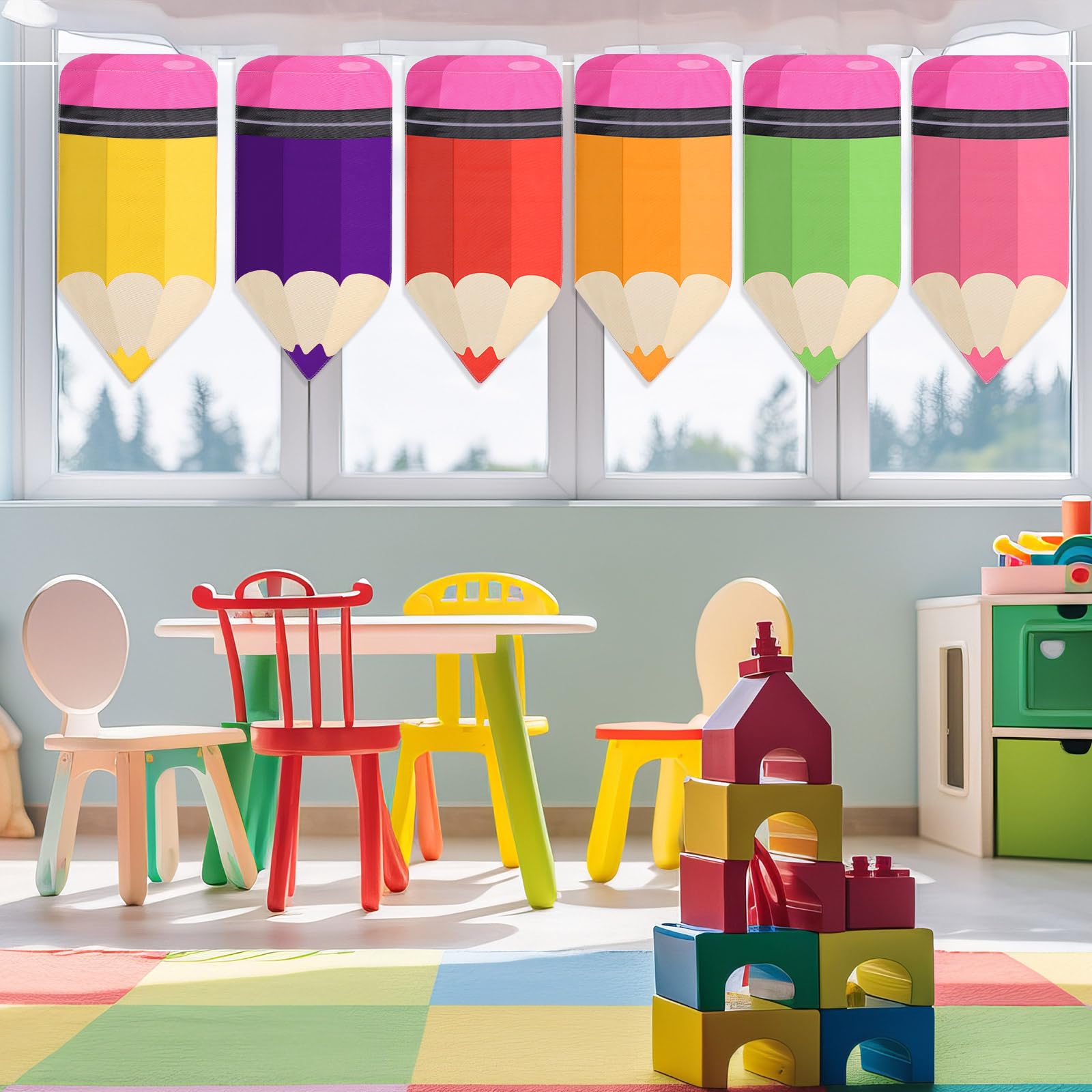 Cosblank rainbow pencil curtains versatile decor for bedrooms and study areas.