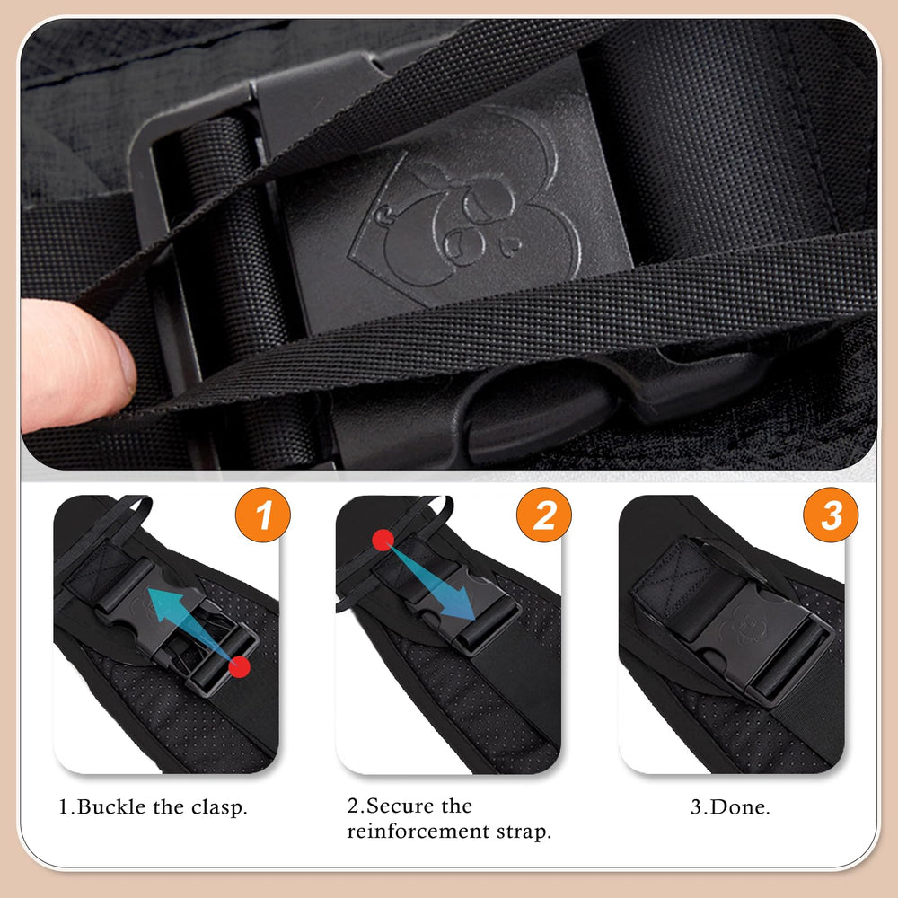 COSDIG convertible straps show easy switch from sling to backpack for versatile use.
