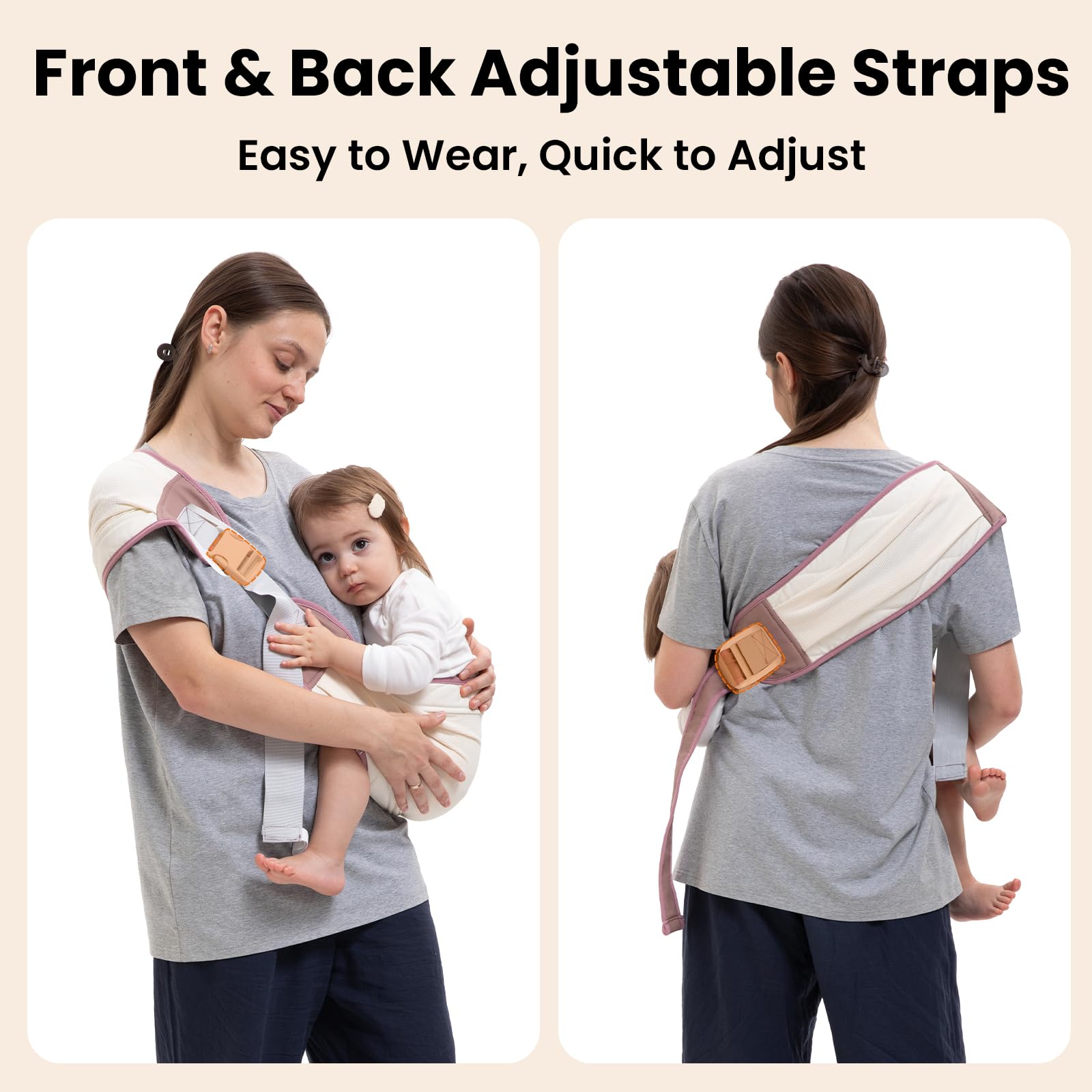 COSDIG Baby Carrier lightweight-travel design folds compactly for trips.