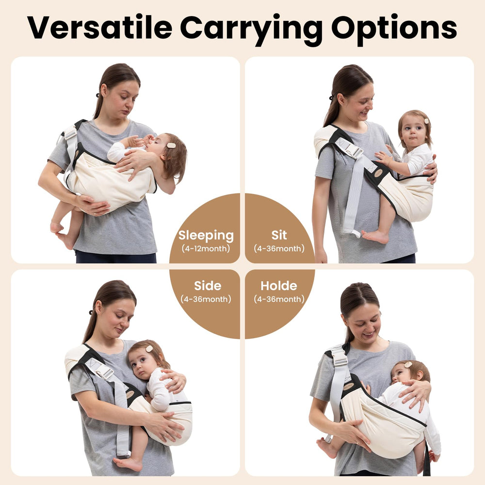 COSDIG baby carrier reinforced buckles ensure secure use without pinching