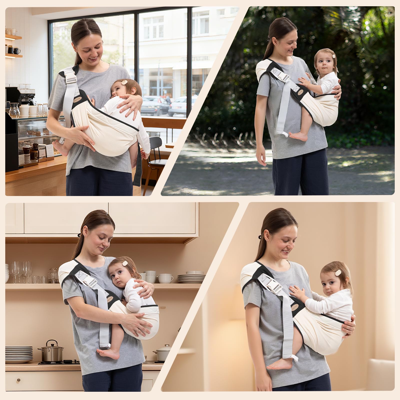 COSDIG baby carrier supports up to 60 lbs for growing toddlers