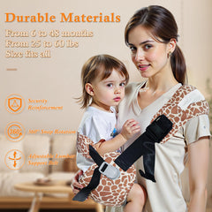 COSDIG coral leopard-print carrier worn on body for everyday mobility