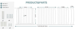 COSEND large gate in doorway demonstrates auto-close feature for effortless safety.