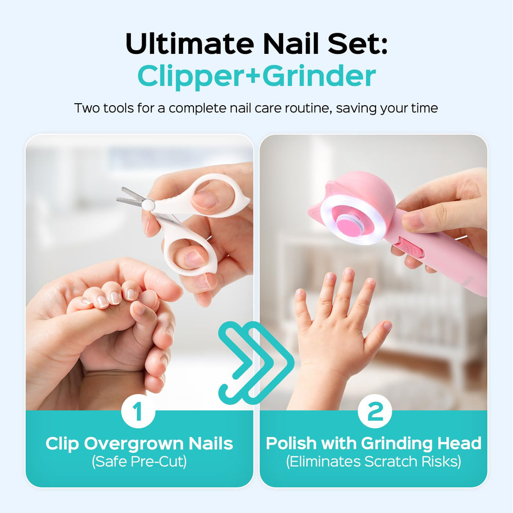 COSLUS baby safety clipper trims nails quickly while protecting skin