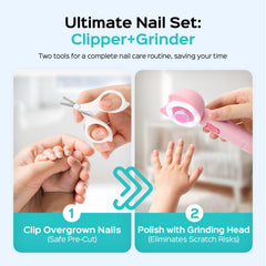 COSLUS baby safety clipper trims nails quickly while protecting skin