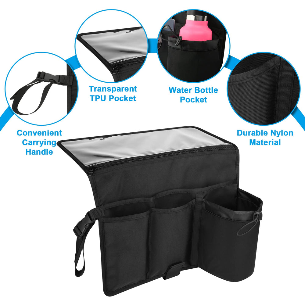 Cosmos seatback organizer clear pocket closeup for tidy storage