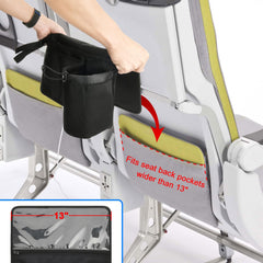 Cosmos seatback organizer tablet and magazine pocket keeps devices organized