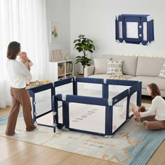 Cosola baby playpen 79x71 setup demonstrates a spacious, safe play area for indoors or outdoors.