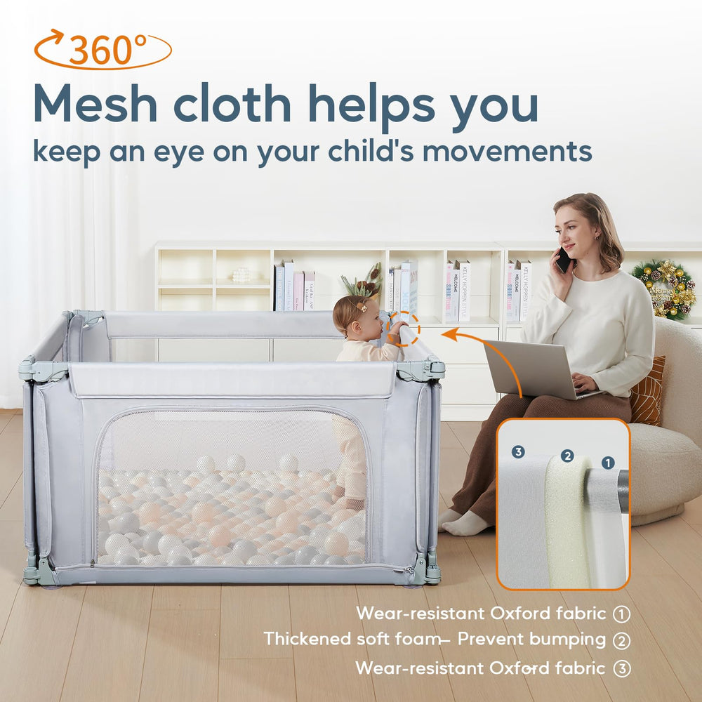 Cosola dual safety lock corners provide secure containment during playtime