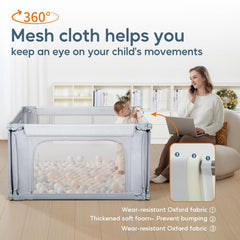 Cosola dual safety lock corners provide secure containment during playtime