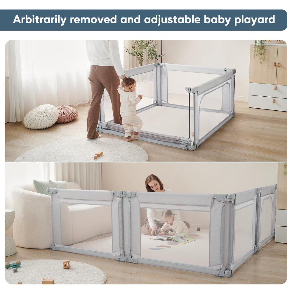 Cosola portable playpen lightweight design helps move between rooms