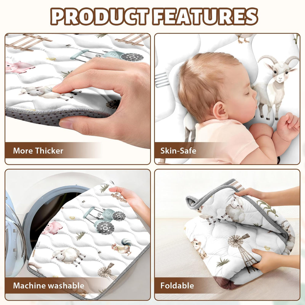 Cosovia Baby Play Mat easy-clean surface, ideal for busy households