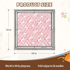 Cosovia Baby Play Mat extra thick padding cushions gentle landings during play.