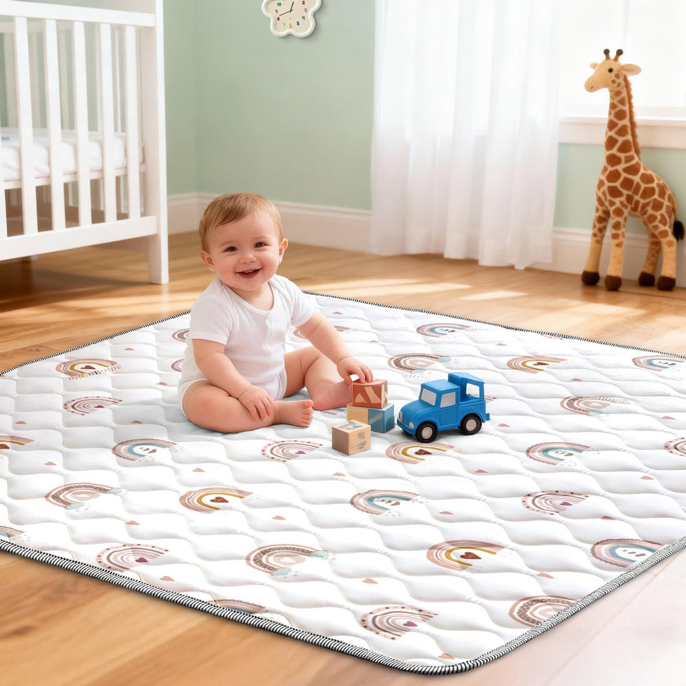 Cosovia Baby Play Mat Rainbow versatile play space for varied floor types