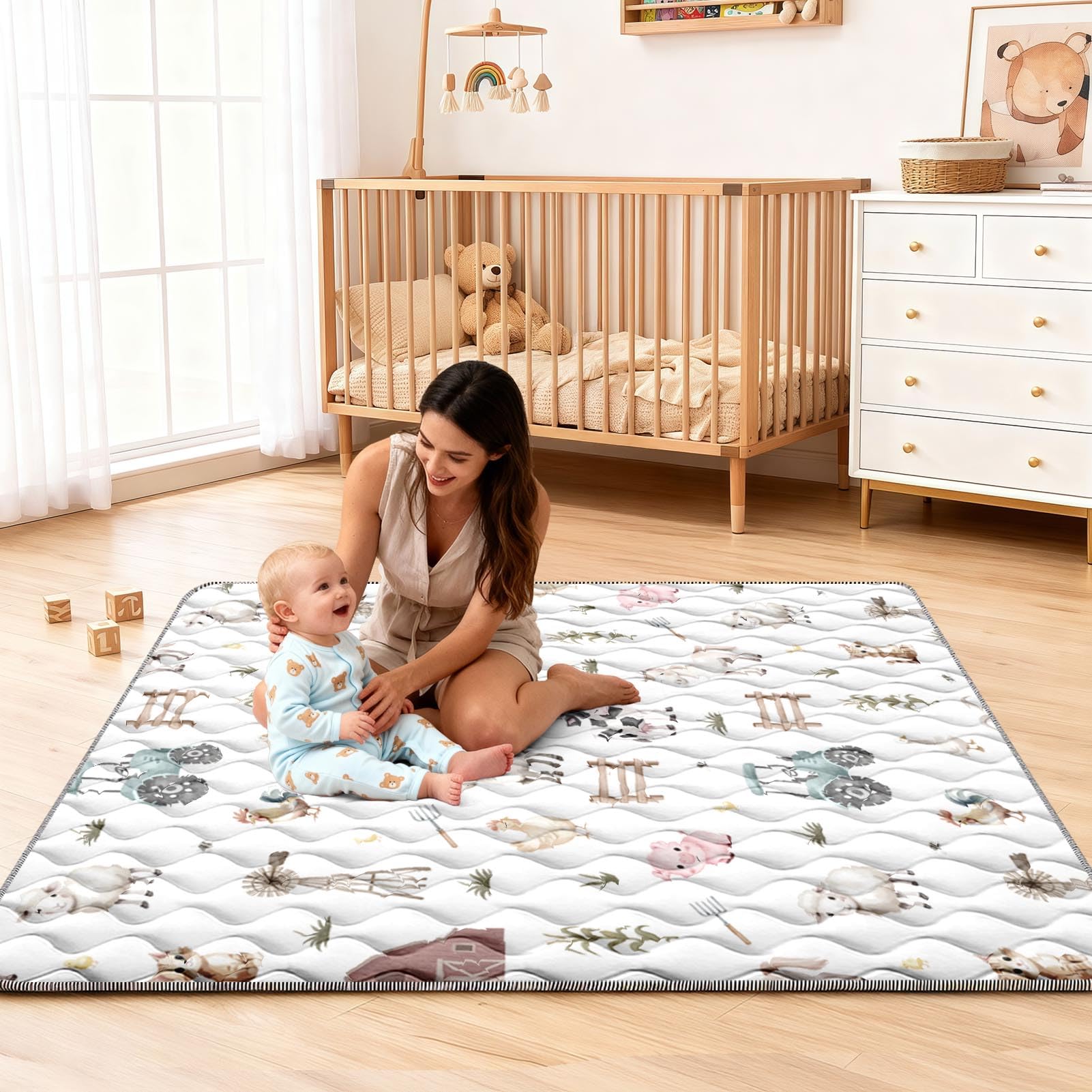 Cosovia Baby Play Mat tummy-time-scene supports supervised practice