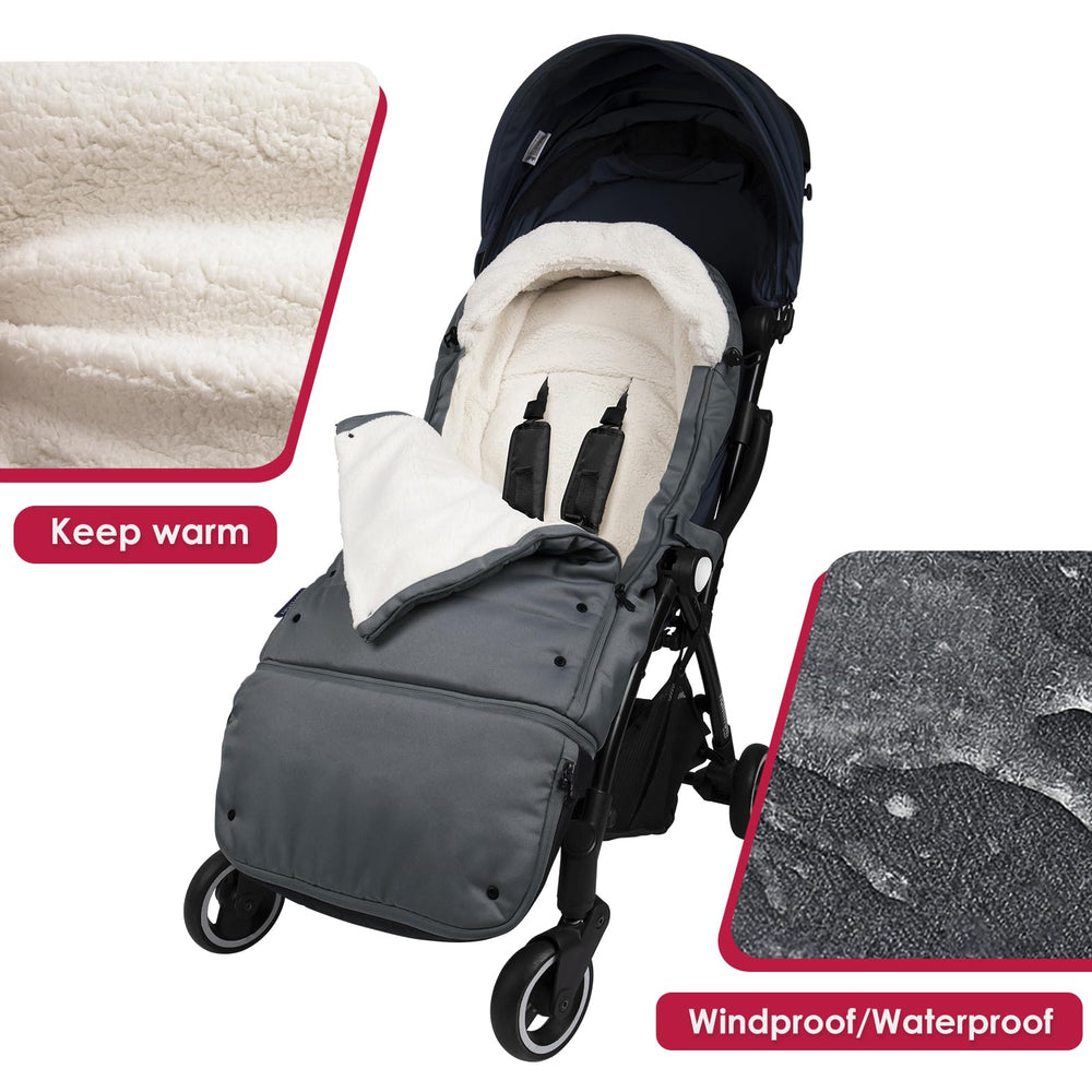 CosyDiary extendable bottom zip demonstrates room for growing legs and easy airflow.