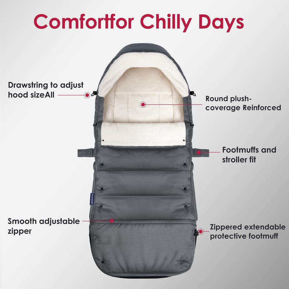 CosyDiary soft inner fleece feels gentle against skin during winter strolls.