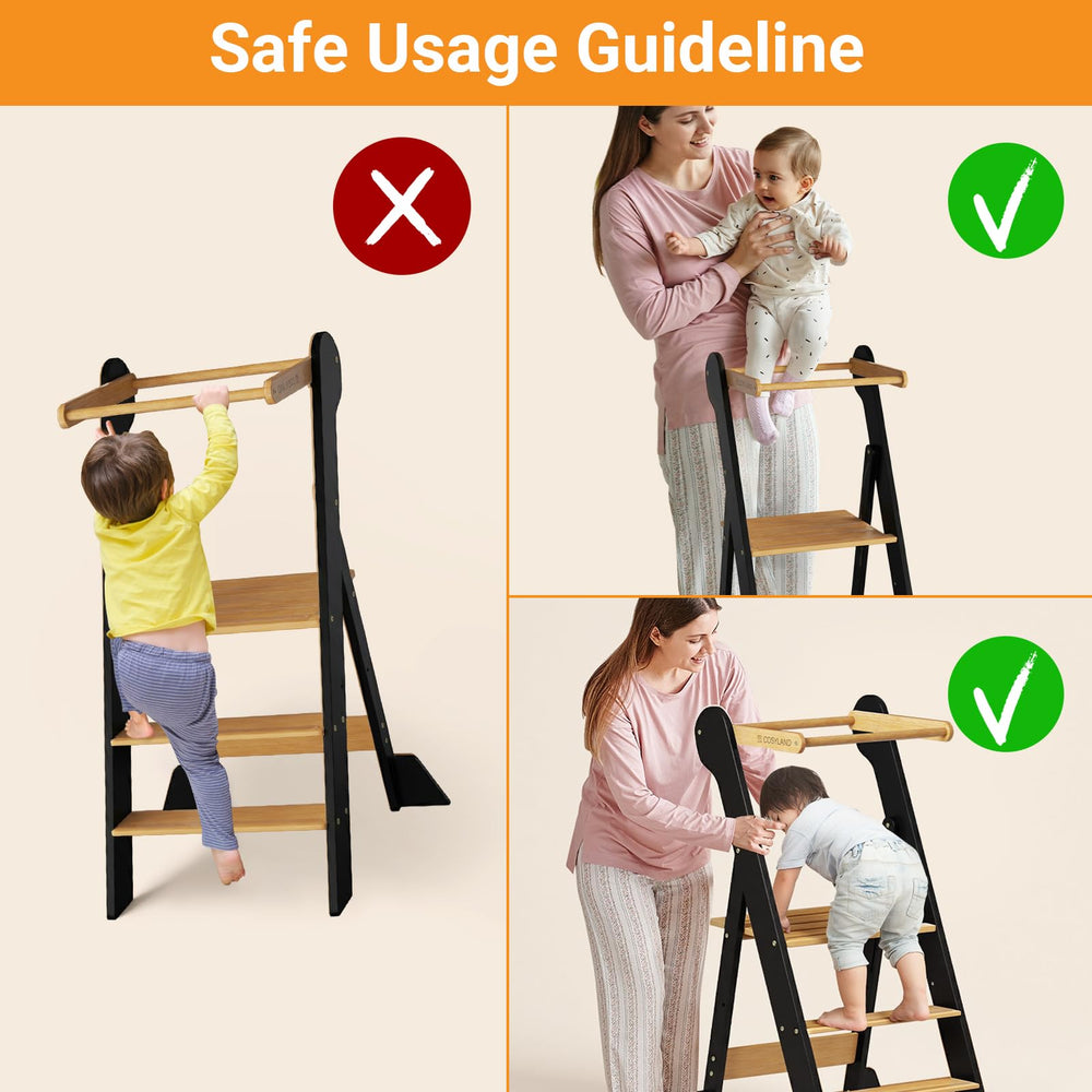 COSYLAND grow-with-child stand, adapts as your child grows.