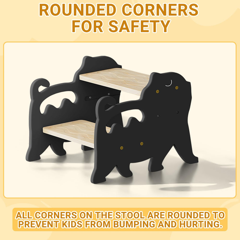 COSYLAND Kids Step Stool supports potty training and everyday tasks