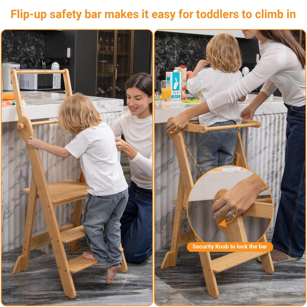 COSYLAND Kitchen stool assembly instructions guide quick setup for busy parents.