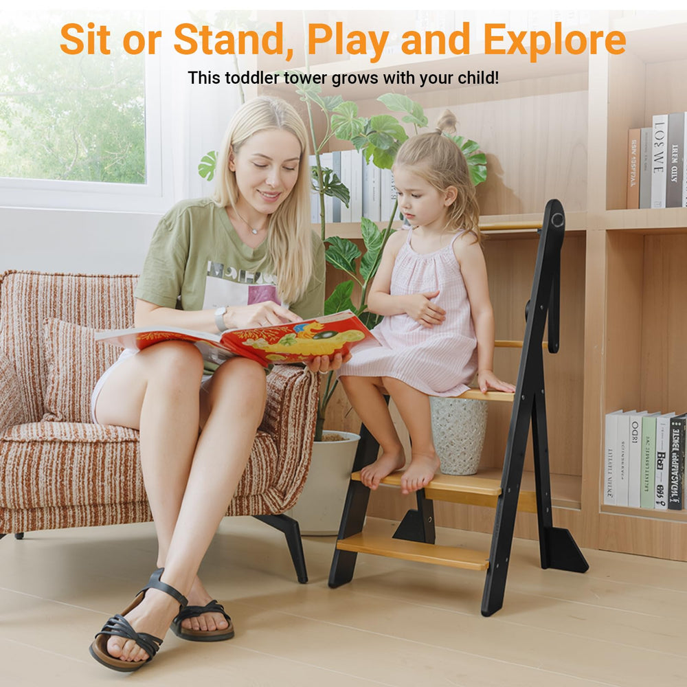 COSYLAND portable fold-design stool, easy to move around the home.