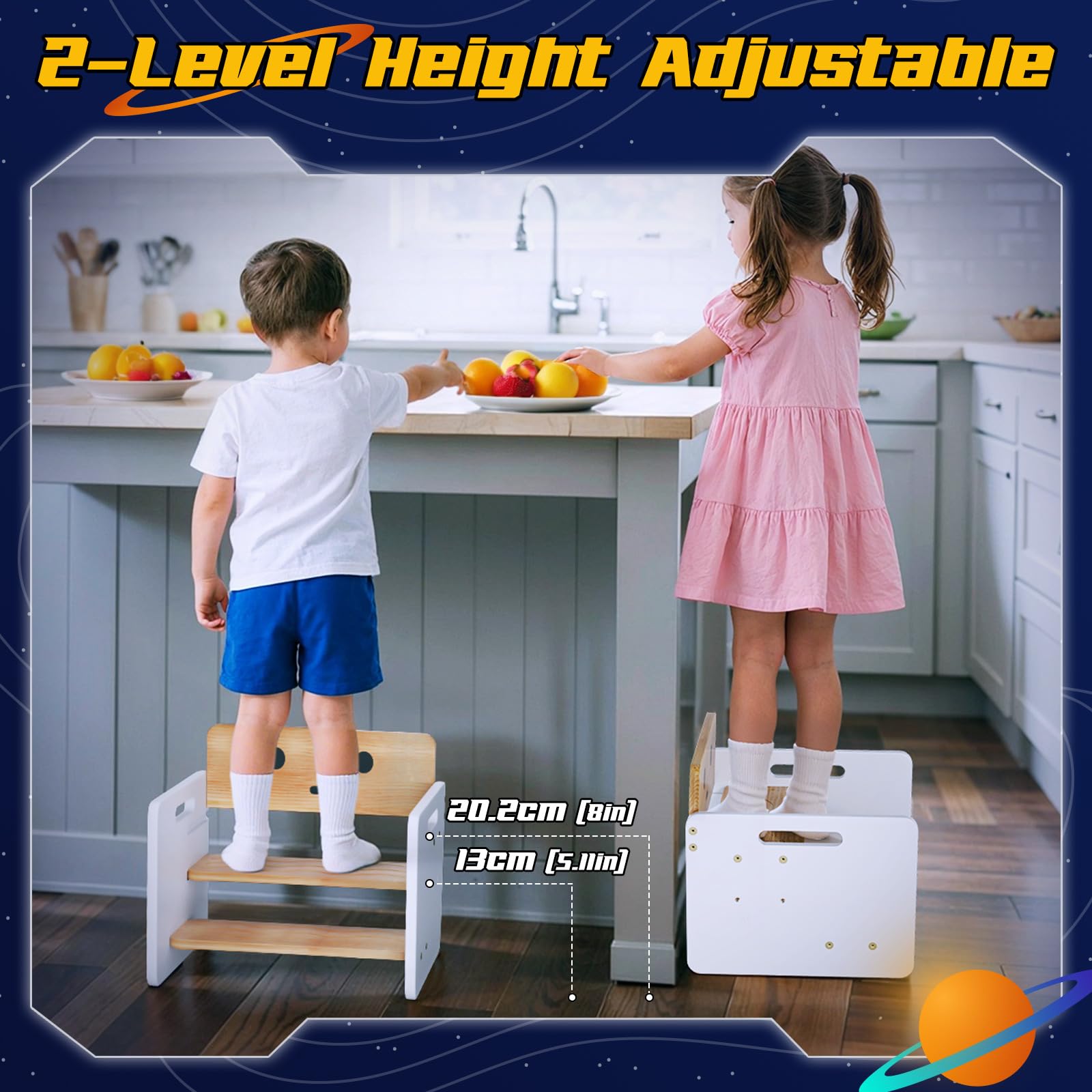 COSYLAND robot-stool front view highlights playful design for routines