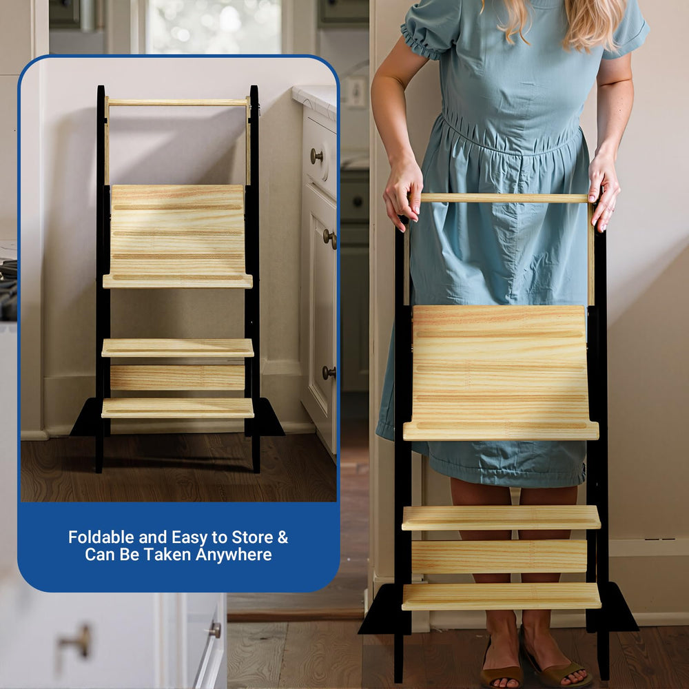 COSYLAND safety net keeps your child secure while standing at the counter.