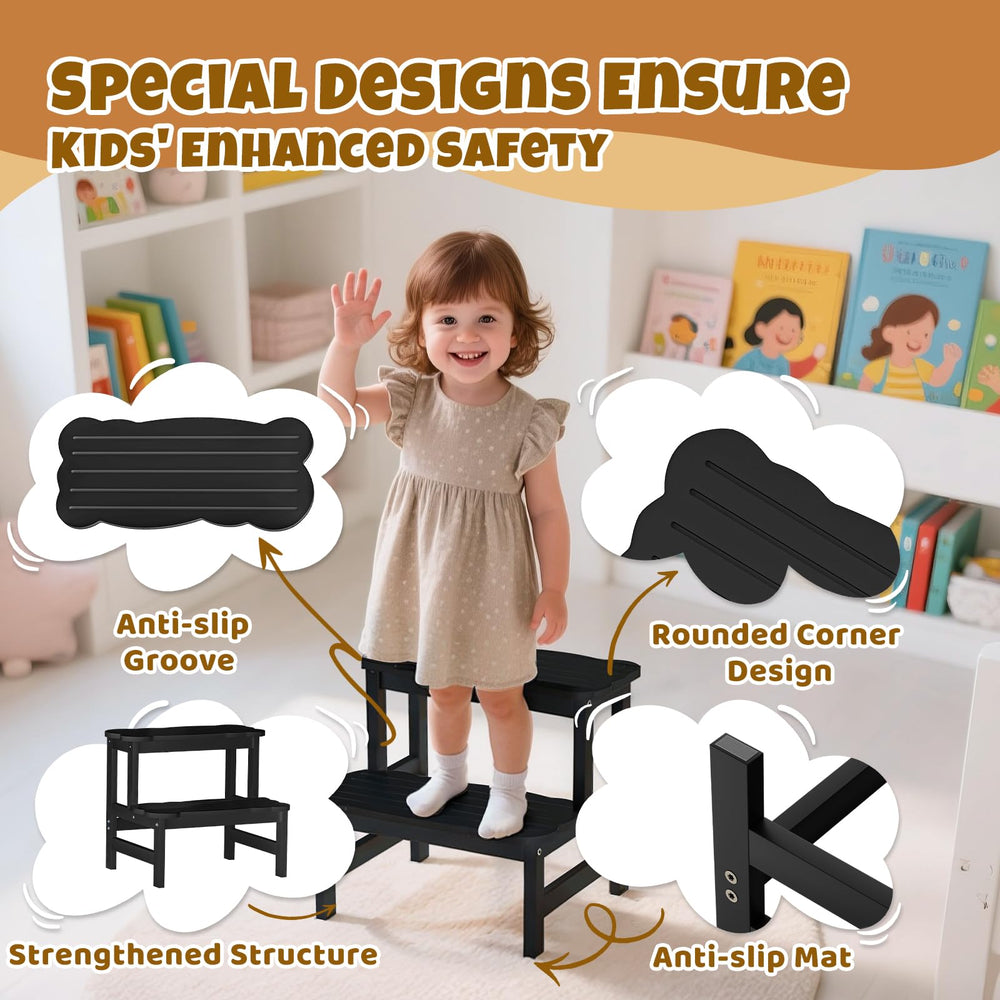 COSYLAND easy-assembly stool saves time and encourages independent practice