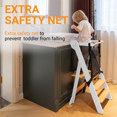 COSYLAND toddler kitchen stool height adjustment supports growth and varied counter heights
