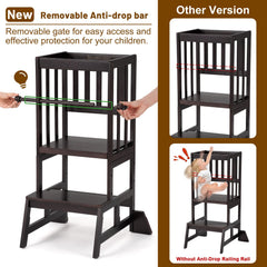 COSYLAND toddler standing tower 35-inch height aligns with standard worktops