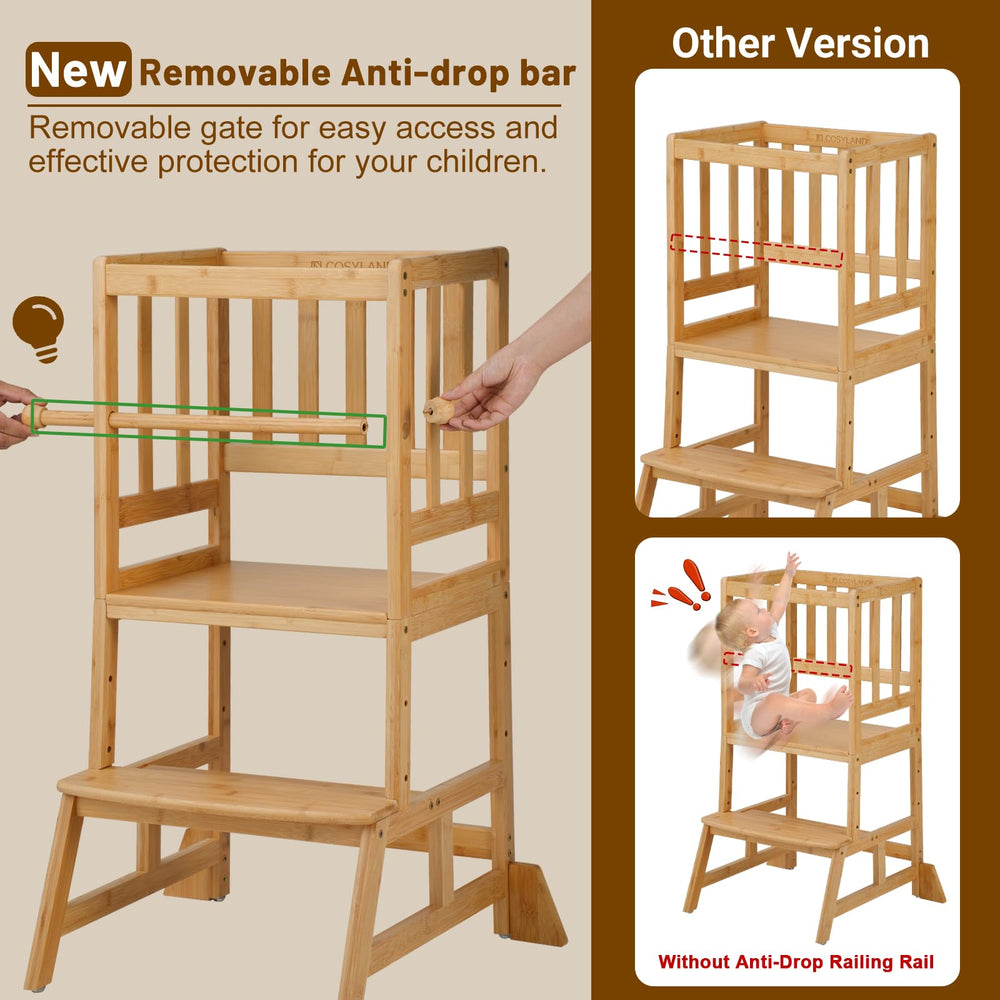 COSYLAND adjustable-height feature enabling growth from 18 months to 3 years
