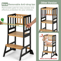 COSYLAND toddler standing tower adjustable levels grow with your child.