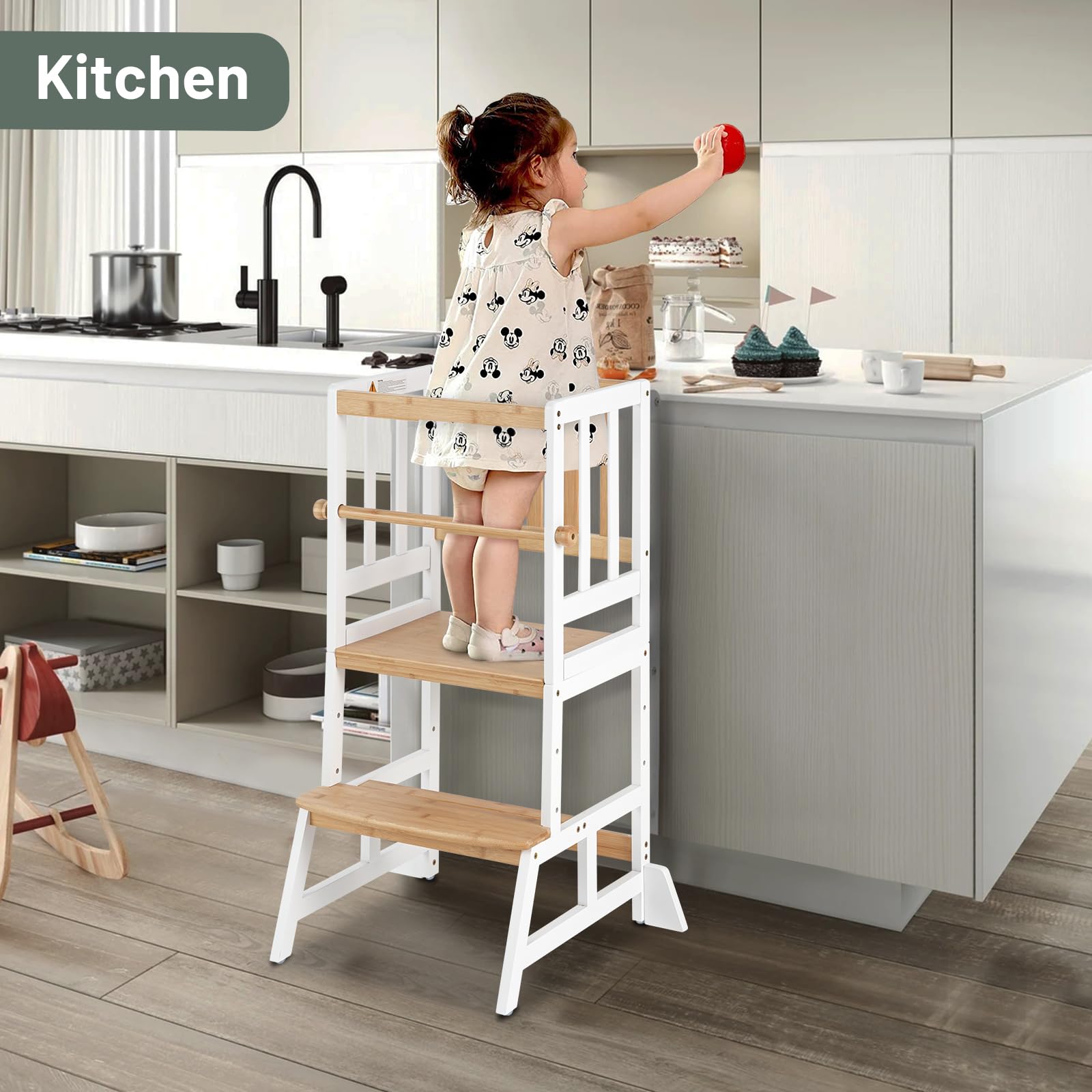 COSYLAND Toddler Standing Tower easy-installation-tools included for simple setup