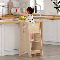 COSYLAND toddler standing tower fully assembled for kitchen participation