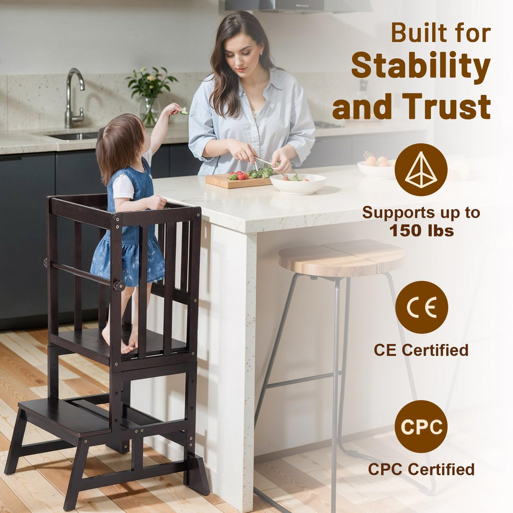 COSYLAND toddler standing tower ideal for kitchen use and family cooking