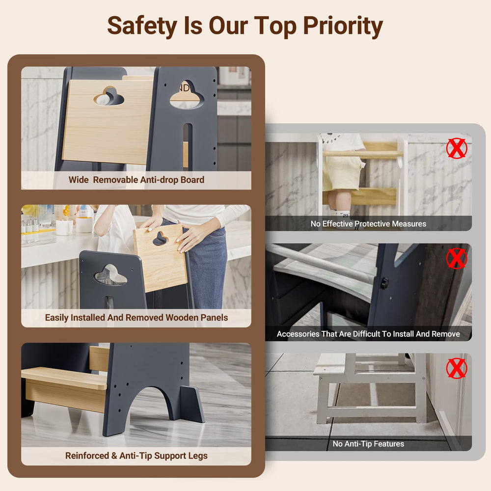 COSYLAND sturdy base adds stability during play