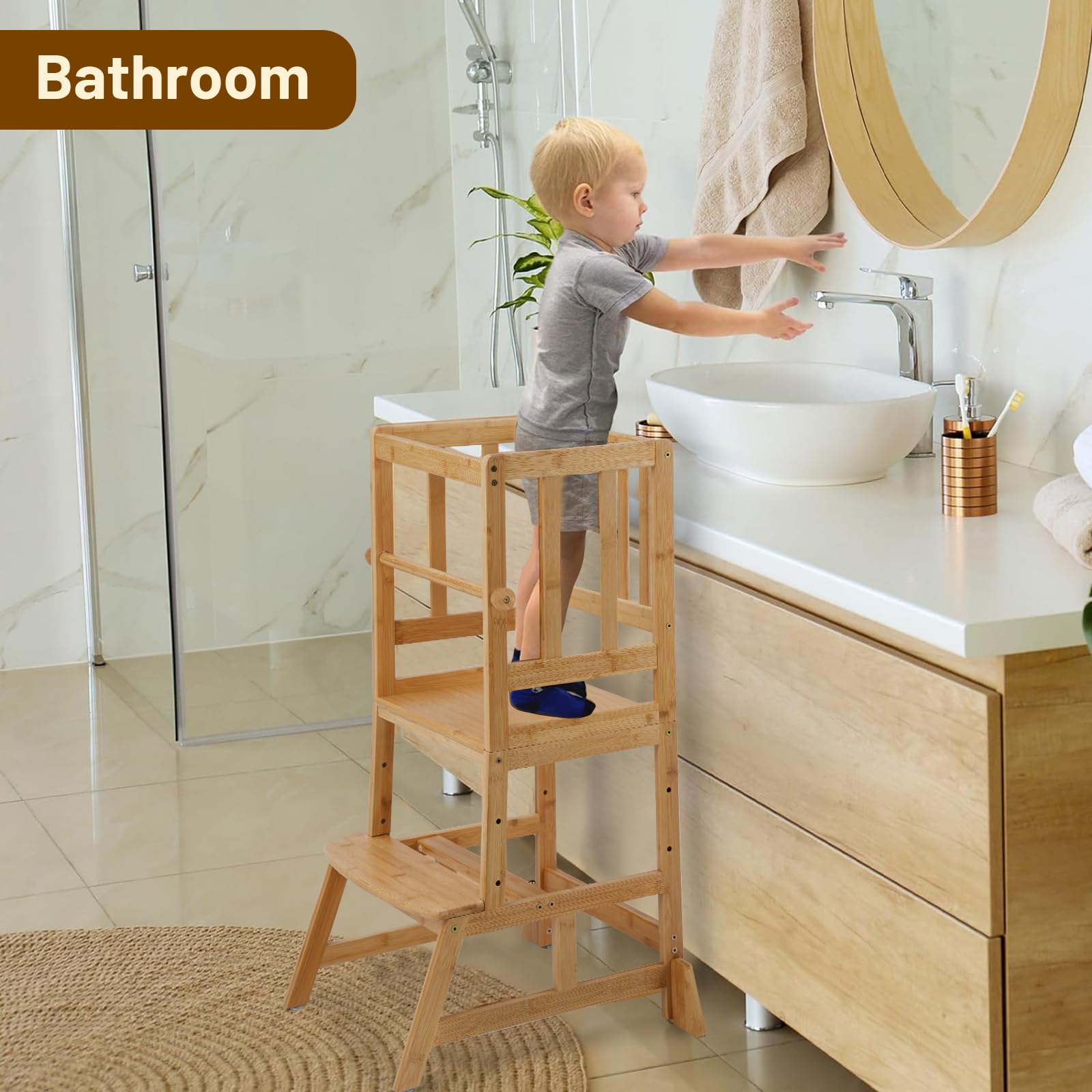 COSYLAND sturdy base design ensures stable footing on typical floor surfaces