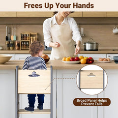 COSYLAND tower three-level adjustment fits growing kids at countertops