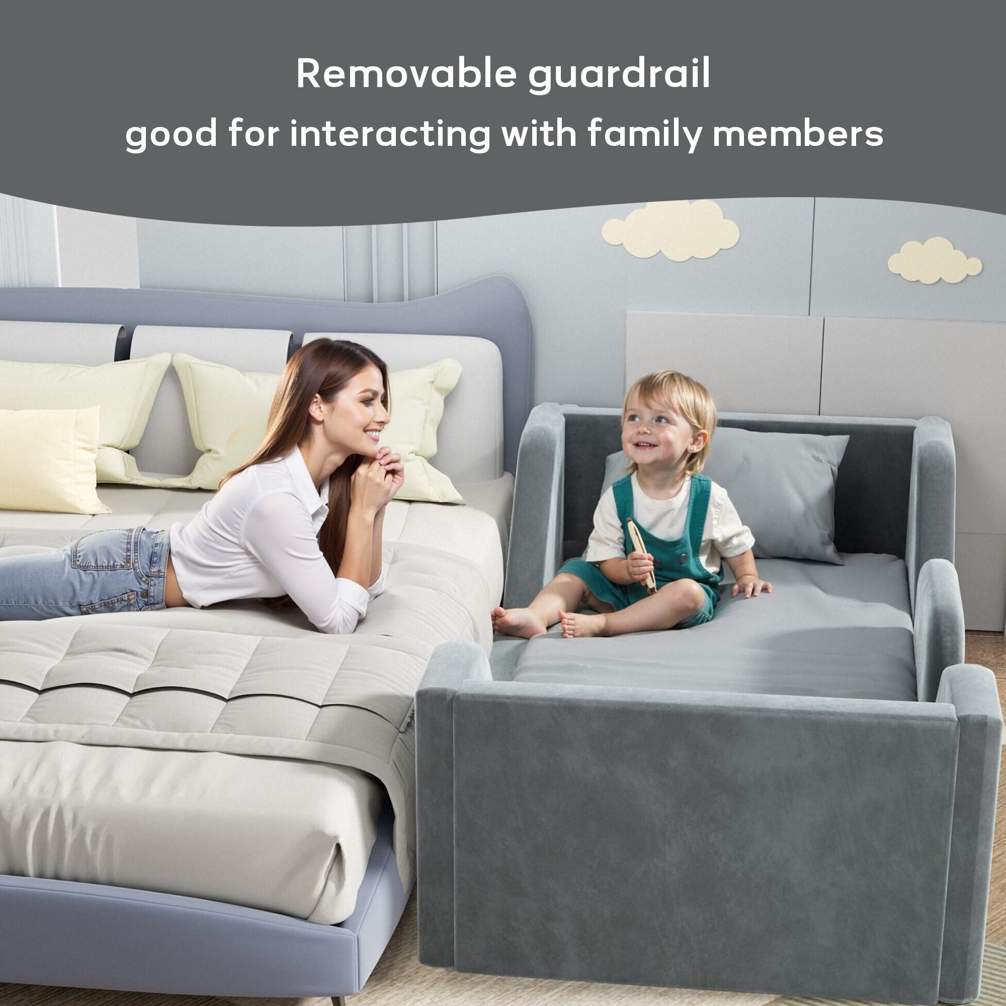 COSYSUPER Toddler Floor Bed assembly instructions highlighting quick setup