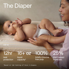 Coterie wipes with 99% water and 224-count for ultra-soft cleansing.