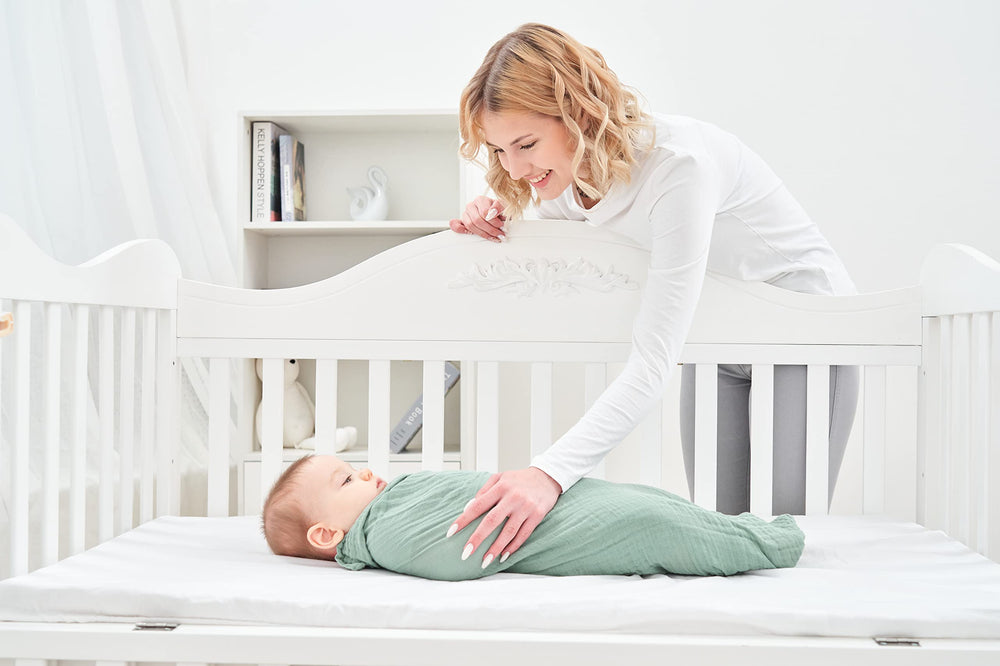 CottCare baby muslin swaddle multi-use as burp cloth and cover