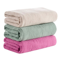 CottCare baby muslin swaddle rose pink pack demonstrates convenient 3-pack swaddling for newborns.