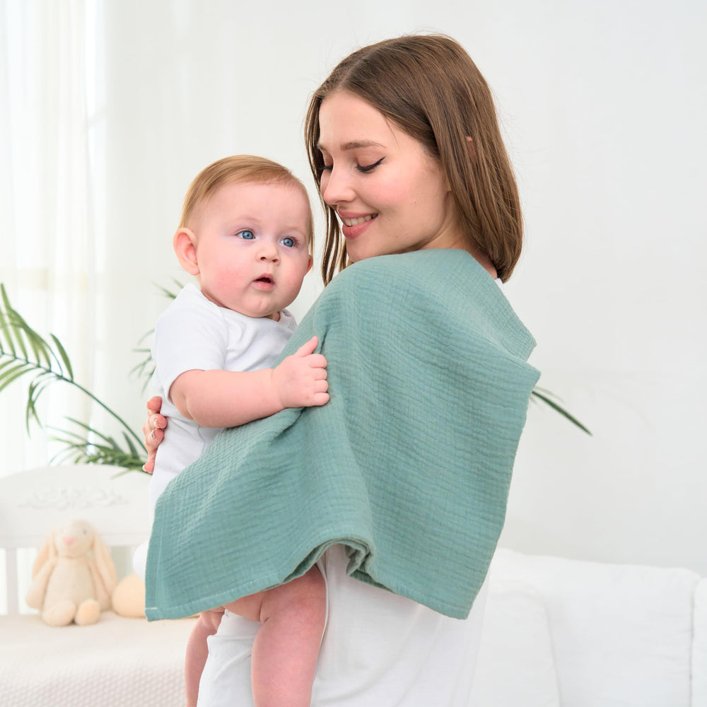 CottCare baby muslin swaddle rose pink packaged set ready for gifting.